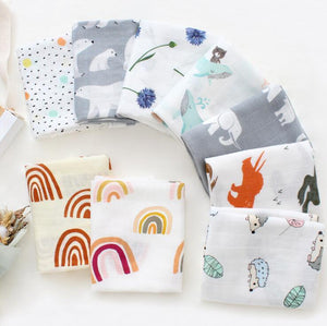 Muslin Cloths Headbands & Bibs