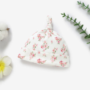 Organic Cotton Knotted Hat - Rose Blossom
