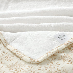 Organic Cotton Travel Changing Mat - Neutral Floral