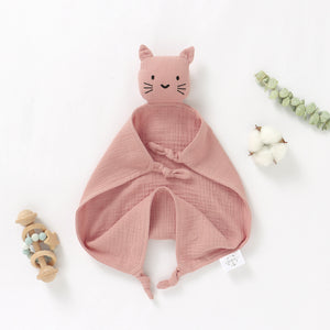 Cat Organic Cotton Muslin Comforter