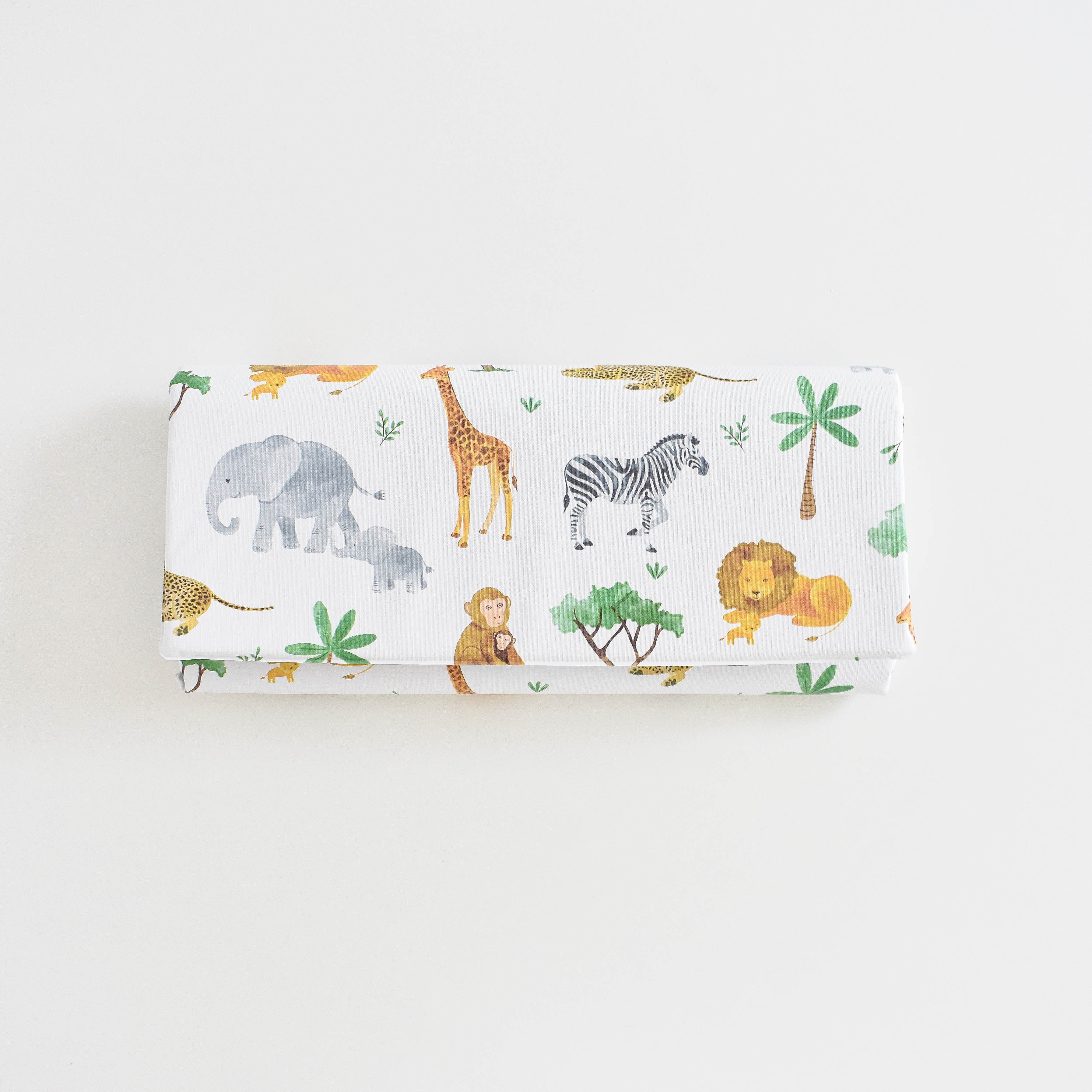 SAMPLE SALE Travel Changing Mat - Safari Animals