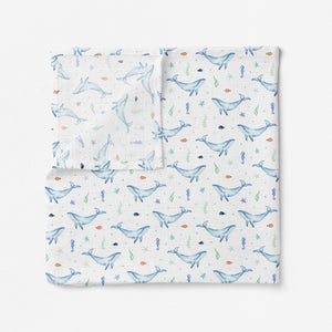 Muslin Cloth - Blue Whale