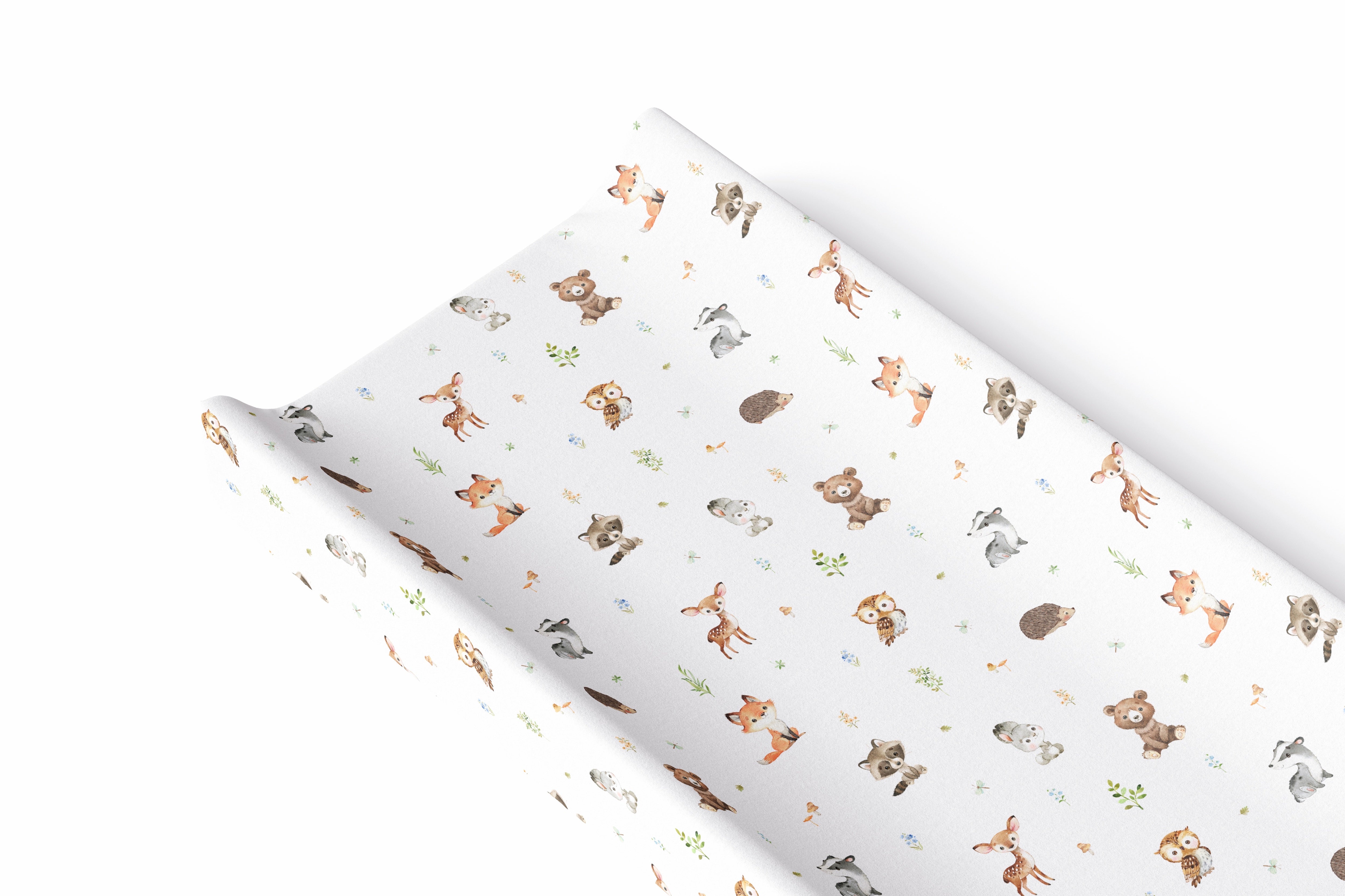 Anti Roll Wedge Changing Mat - Woodland Animals