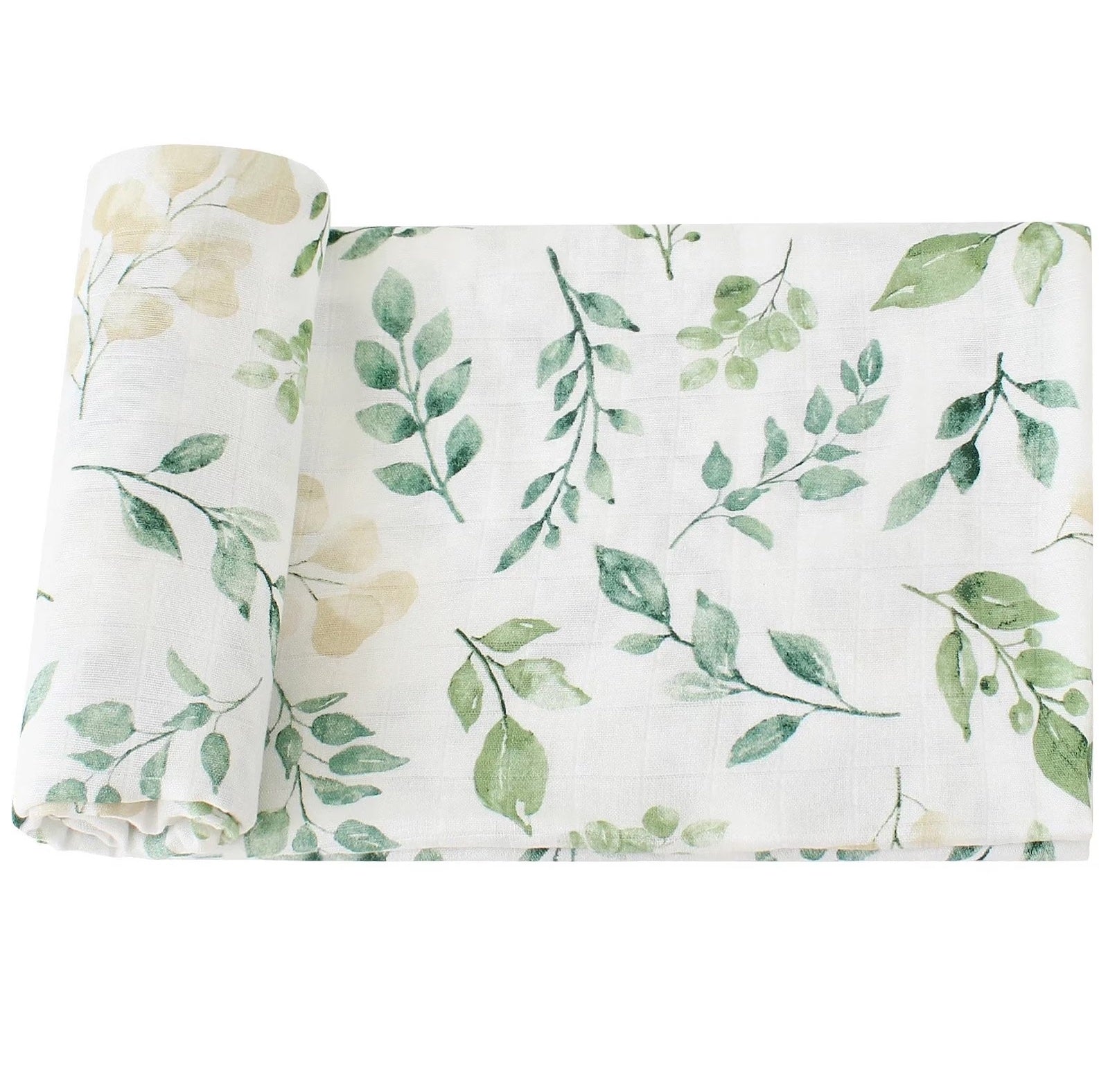 Leaf Bamboo Muslin Swaddle Blanket