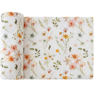 Wildflowers Bamboo Muslin Swaddle Blanket