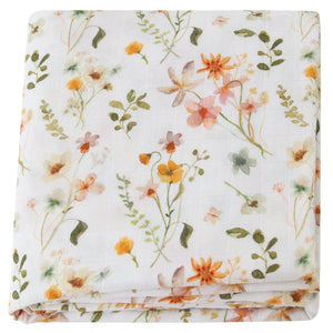 Wildflowers Bamboo Muslin Swaddle Blanket