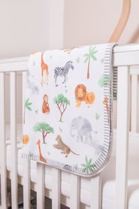 Safari Animals Baby Blanket