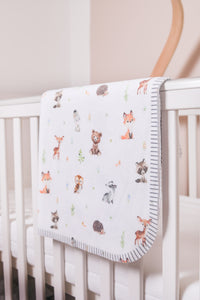 Woodland Animals Baby Blanket