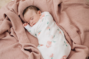 Wild Rose Bamboo Muslin Swaddle Blanket