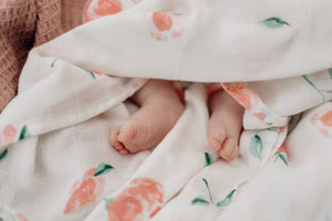 Wild Rose Bamboo Muslin Swaddle Blanket