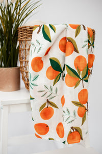 Clementine Bamboo Muslin Swaddle Blanket