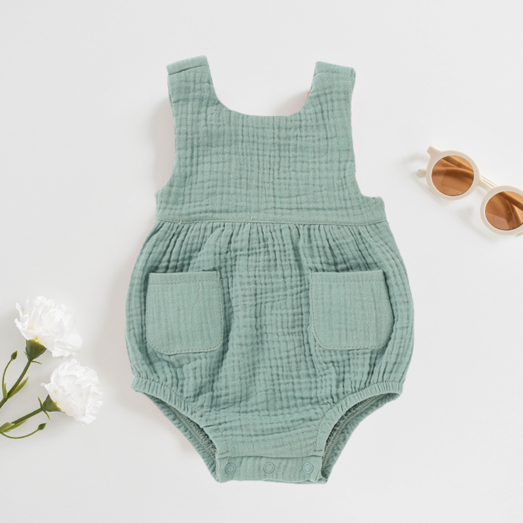 Organic Cotton Muslin Romper