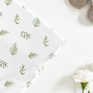 Travel Changing Mat - Green Leaves