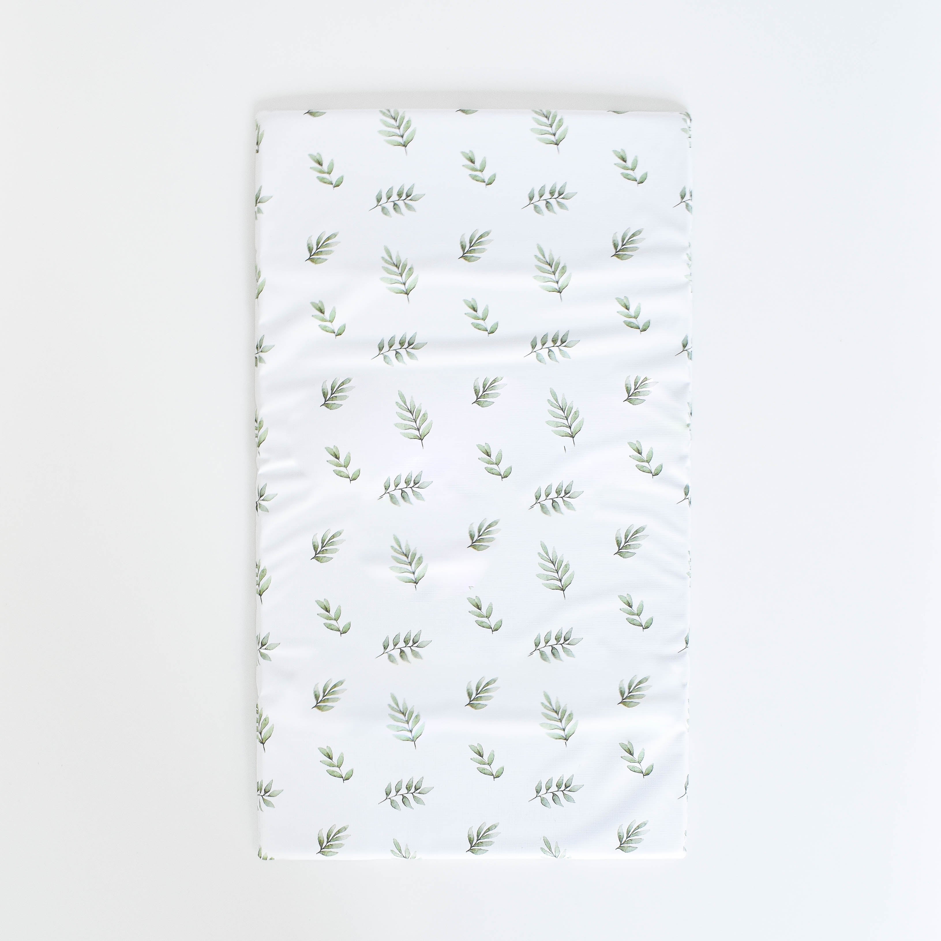 Travel Changing Mat - Green Leaves