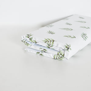 Travel Changing Mat - Green Leaves