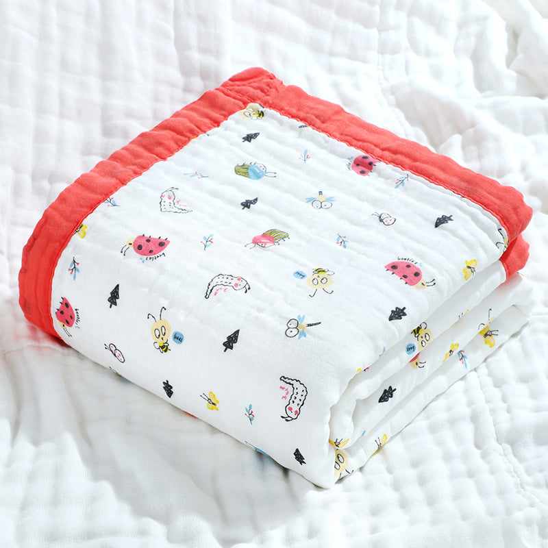 Bugs Six Layer Cotton Muslin Blanket