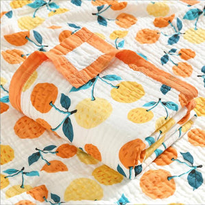 Clementine Six Layer Cotton Muslin Blanket