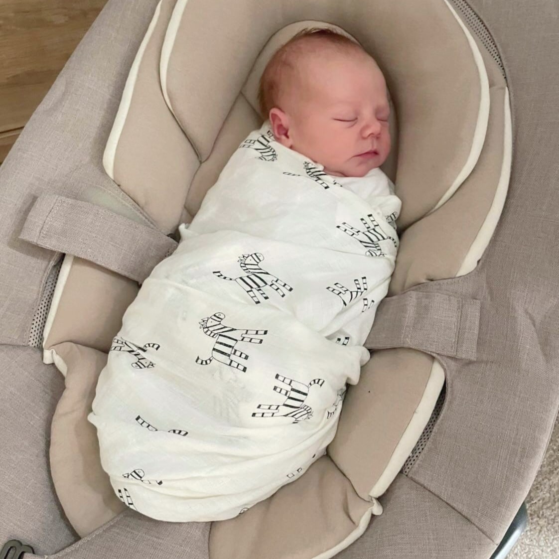 Zebra Cotton Muslin Swaddle Blanket