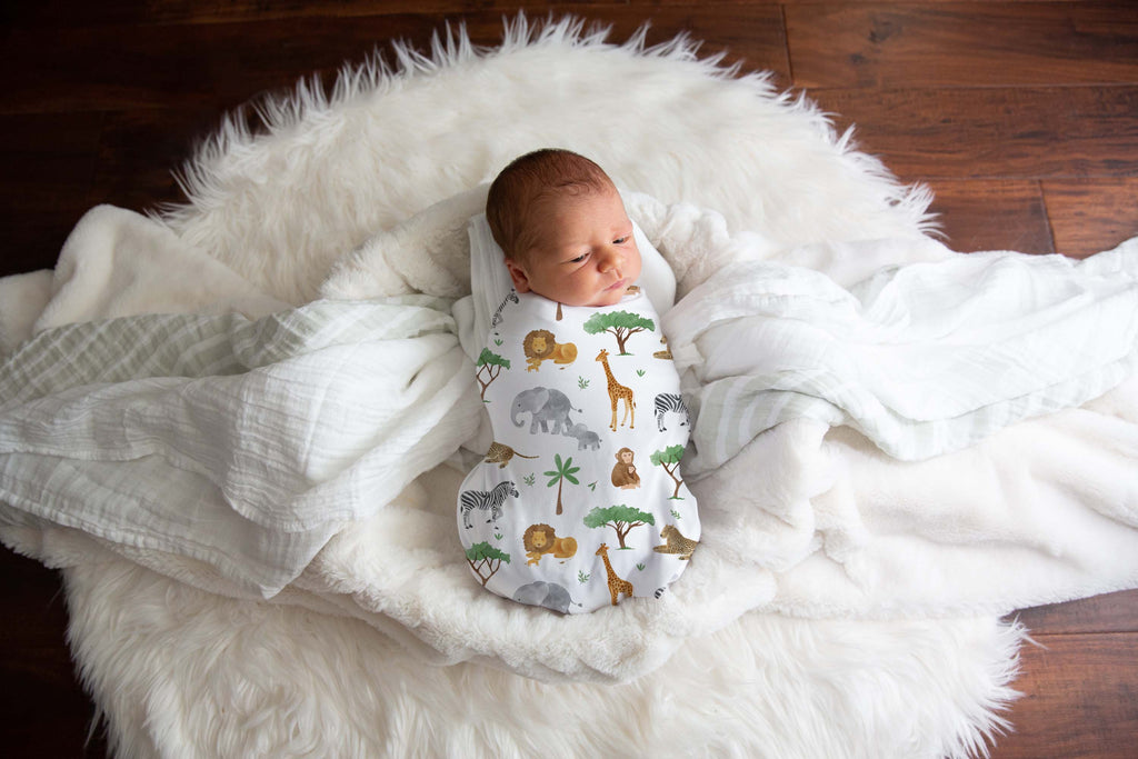 Safari Muslin Swaddle Blanket