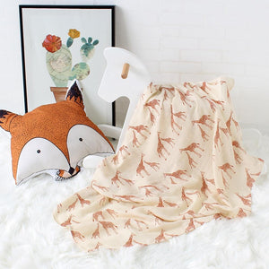 Giraffe Cotton Muslin Swaddle Blanket