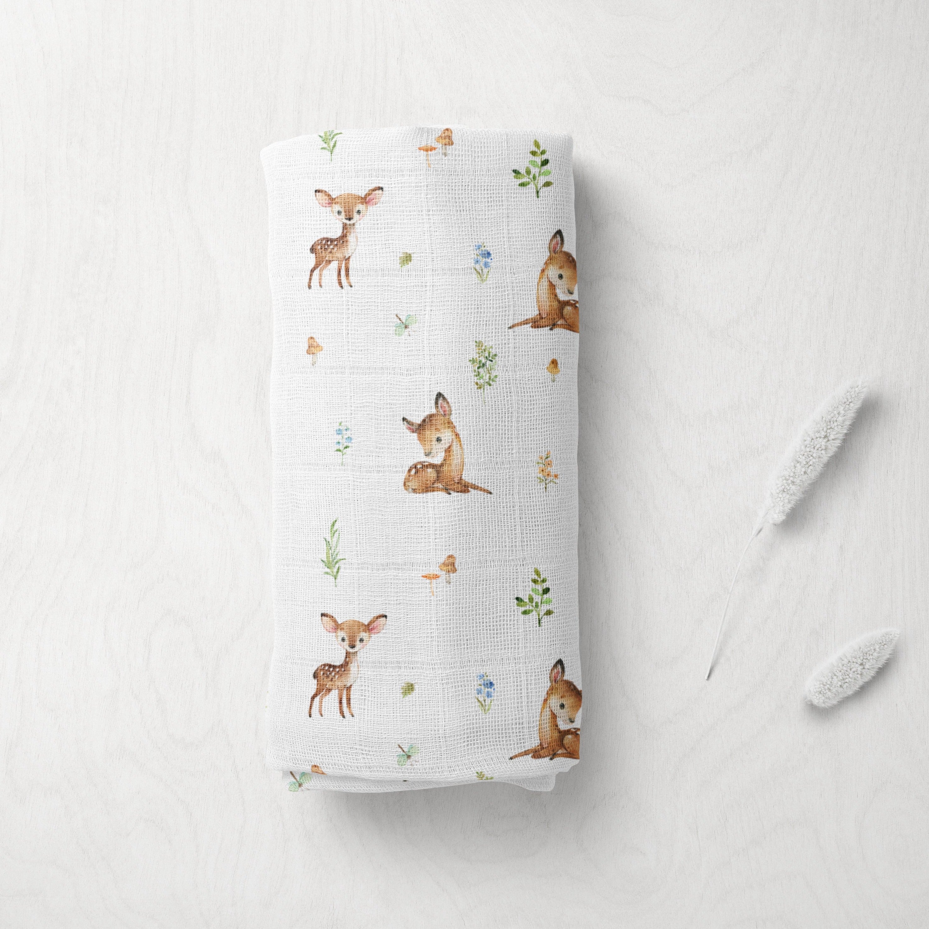 Fawn Baby Muslin Swaddle