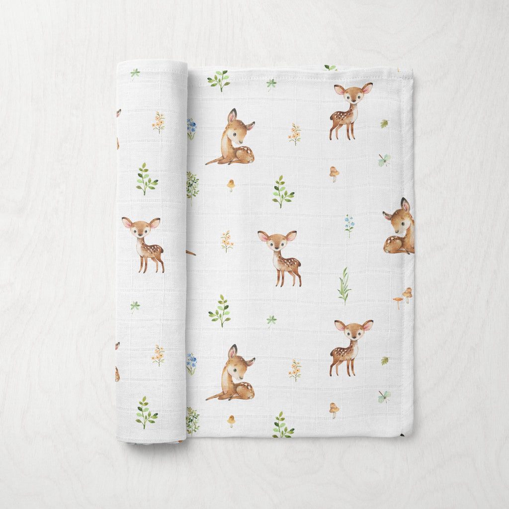 Fawn Muslin Swaddle Blanket