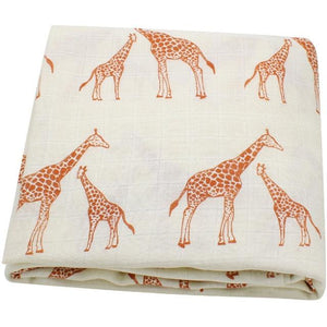 Giraffe Cotton Muslin Swaddle Blanket