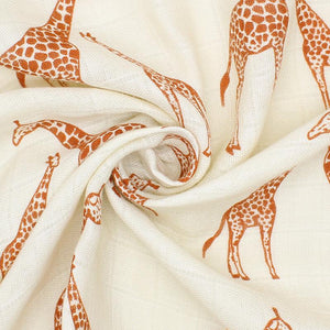 Giraffe Cotton Muslin Swaddle Blanket