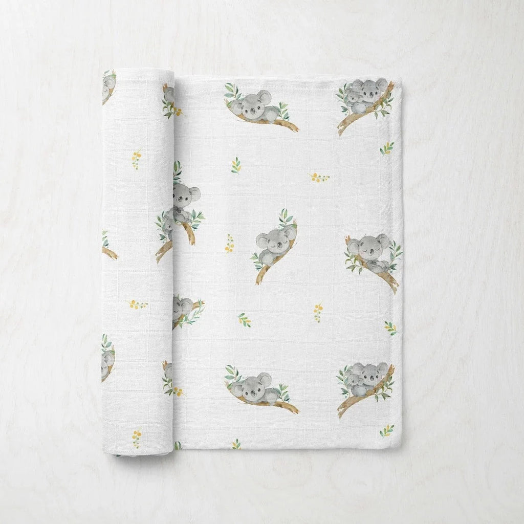 Koala Muslin Swaddle Blanket