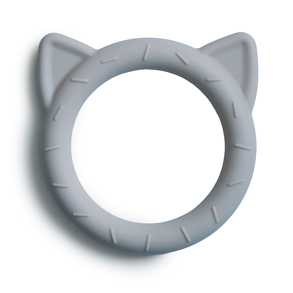 Mushie Cat Teether - Stone