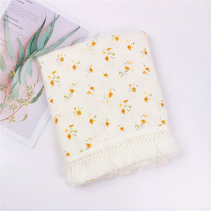 Buttercup Cotton Muslin Tassel Swaddle Blanket