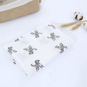 Zebra Cotton Muslin Swaddle Blanket
